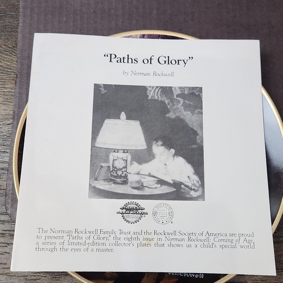 Norman Rockwell Paths of Glory Vintage 1991 The Bradford Exchange - Picture 2 of 11